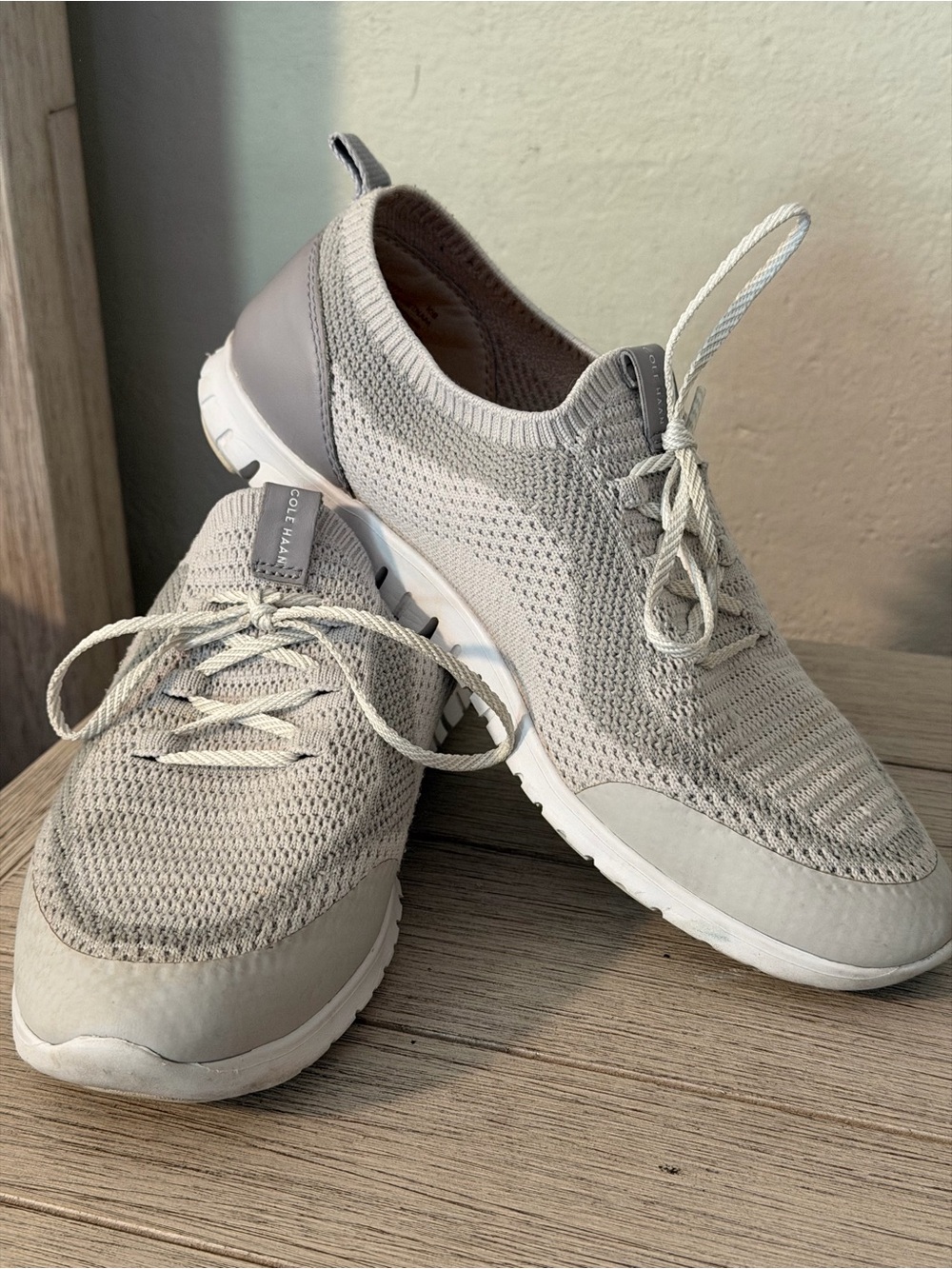 Cole Haan Zerogrand Beyond Oxford Gray Stitchlite Shoes W23774 Women's Size 10B
